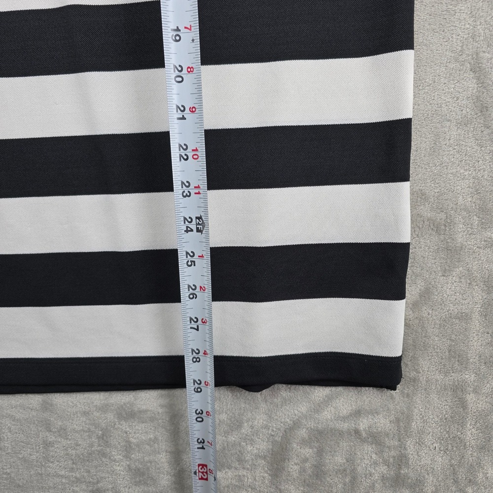 G/FORE Black and White Striped Polo Shirt - Picture 6 of 9
